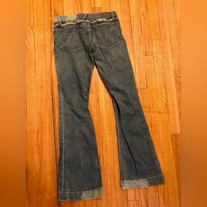 Adorable & fun, “Allen B,” bootcut style jeans embellished w/small rhinestones